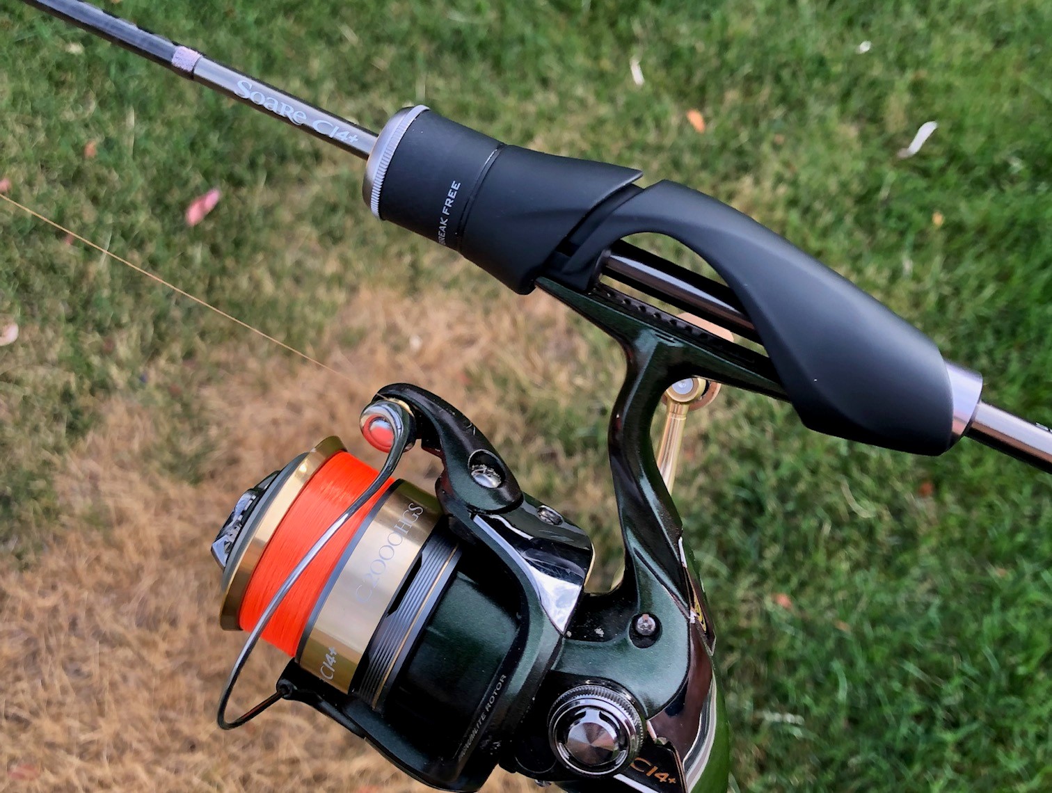 Shimano Soare CI4+ Ajing S408UL-S rod with Shimano Cardiff CI4+ 1000SHG reel.