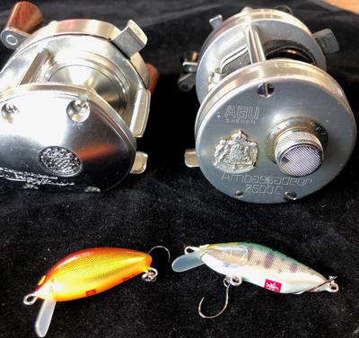 Ambassadeur 2500c reels, WooDream lures